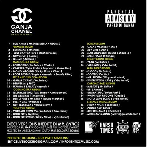 ganja chanel mixtape|Entics – Ganja Chanel Addicted (2010, CD) .